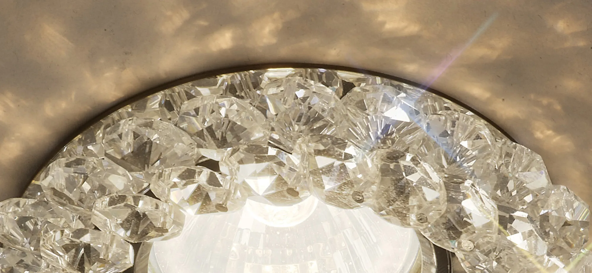 Crystal Cluster Downlight Round Rim Only IL30805CH  Diyas Crystal Downlights Clear